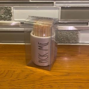 Rae Dunn pick me toothpick holder